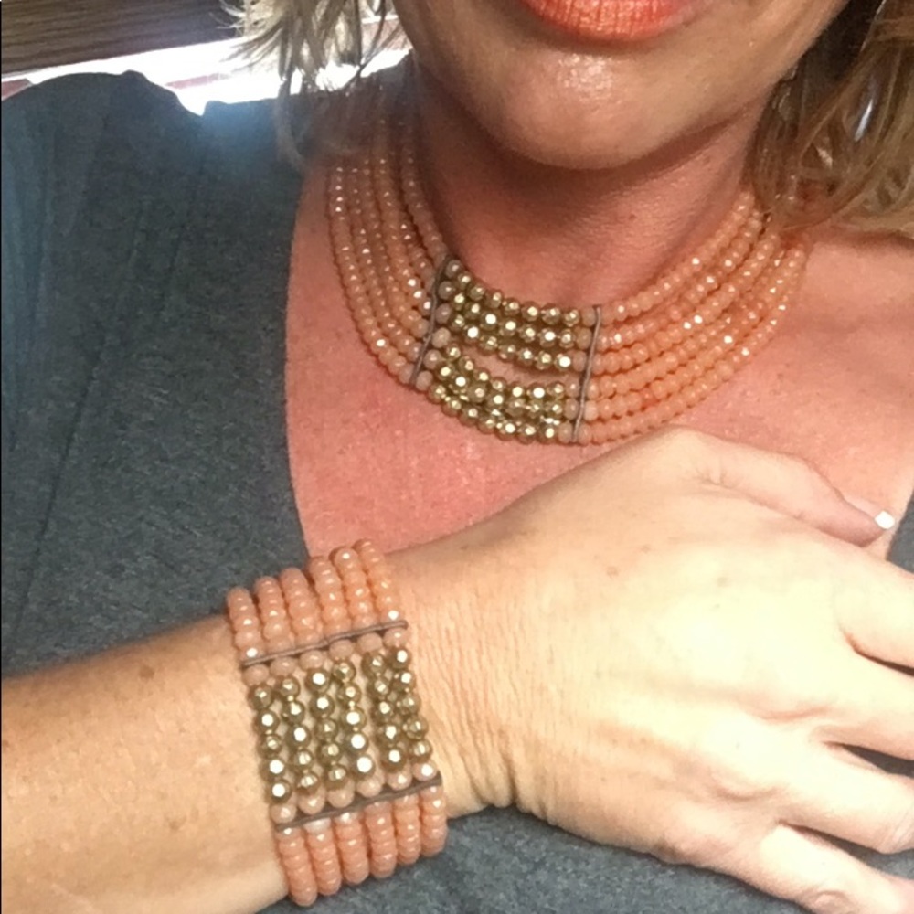 Choker and matching bracelet